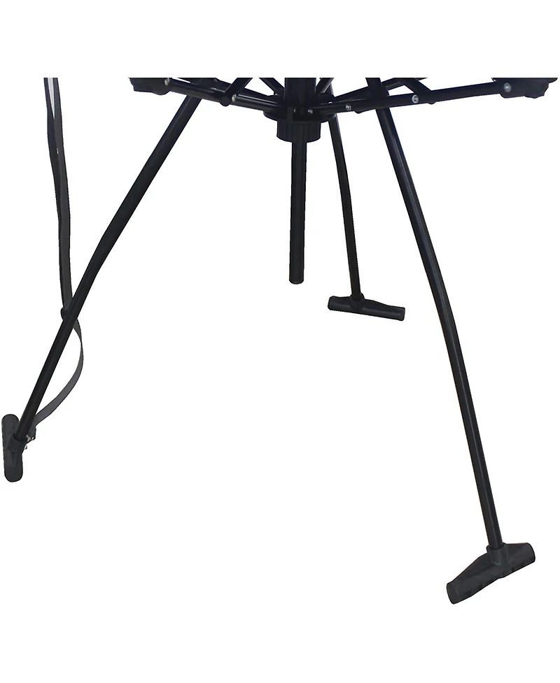 Zenithen Hexagon High Tension Folding Fabric Table, Cup Holders, Blue