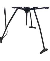 Zenithen Hexagon High Tension Folding Fabric Table, Cup Holders, Blue