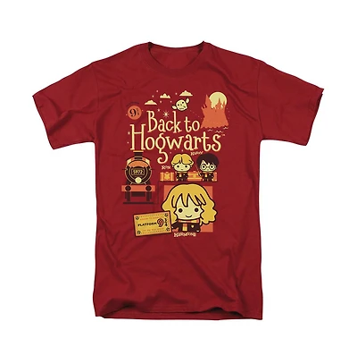 Harry Potter Men's Back To Hogwarts Platform 9 34 Chibis T Shirt