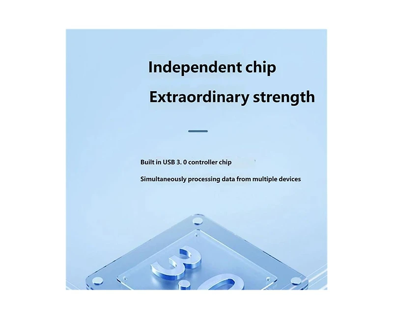 Risokeys Usb 3.0 Hub with 7 Ports - Notebook External Mouse, Keyboard, and Usb Flash Drive Connector with Switch, 1.5m Cable