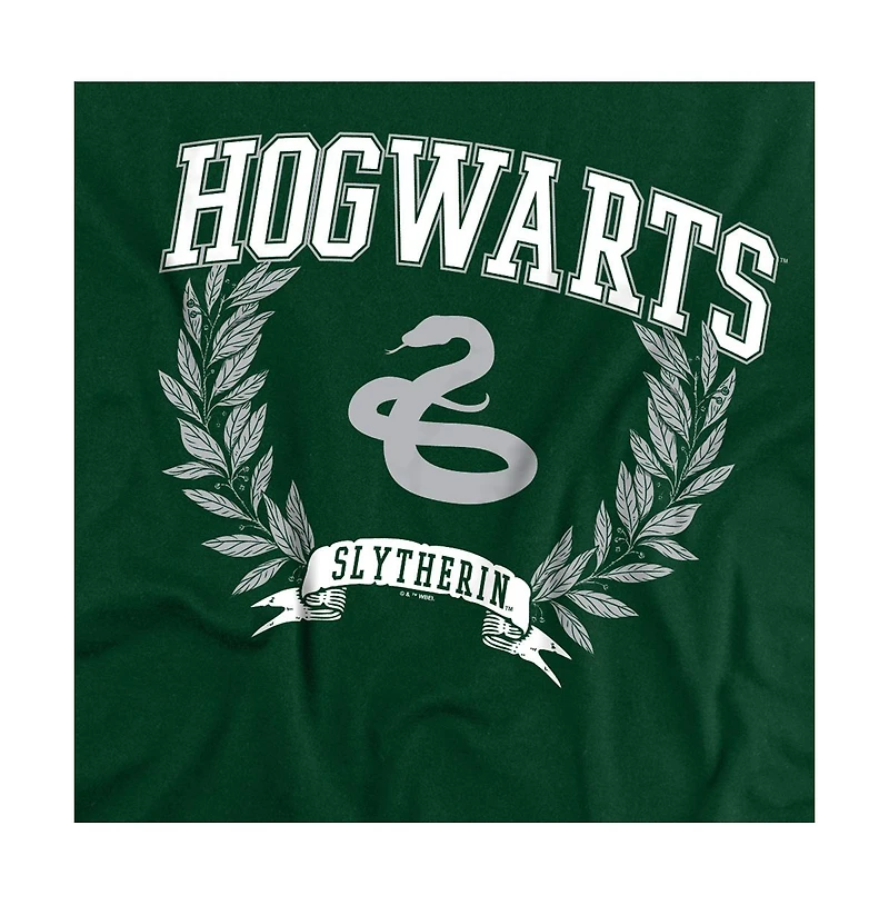 Harry Potter Men's Slytherin Hogwarts Leaves T Shirt