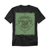 Harry Potter Men's Hogwarts Crest On Parchment T Shirt