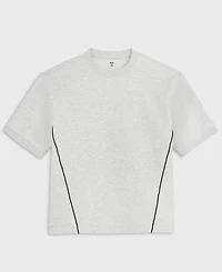 Mode of One Men's Relaxed-Fit Piped Interlock T-Shirt, Macy's Exclusive