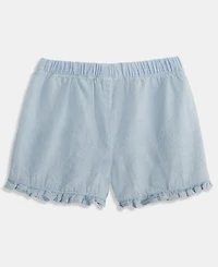 First Impressions Baby Girls' 3M-24M Mix and Match Ruffled Chambray Shorts, Macy's Exclusive