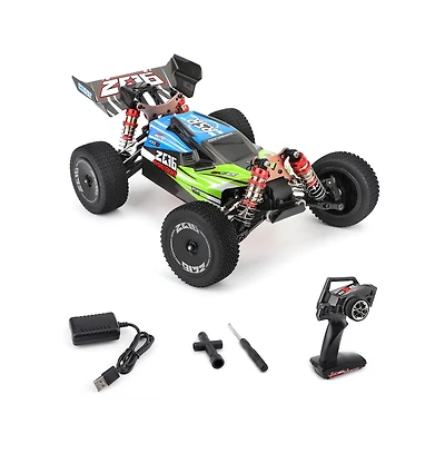 Bruce & Shark 1:14 Scale 37 Mph High-Speed Rc Car, 4WD Off-Road Monster Truck with 2.4GHz Remote & Led Lights