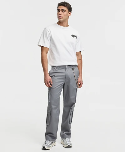 Mode of One Men's Relaxed-Fit Stretch Twill Cargo Pants, Macy's Exclusive