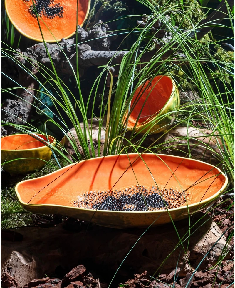 Bordallo Pinheiro Tropical Fruits Papaya Platter