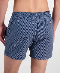 Boss by Hugo Men's Squiggle Print 5" Swim Trunks