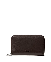 kate spade new york Halo Glazed Leather Medium Zip Around Wallet