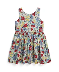 Polo Ralph Lauren Girls' 2T-6X Floral Sleeveless Dress