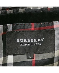 Pre-Owned Burberry Men's Black Label Black Velvet Tailored Blazer