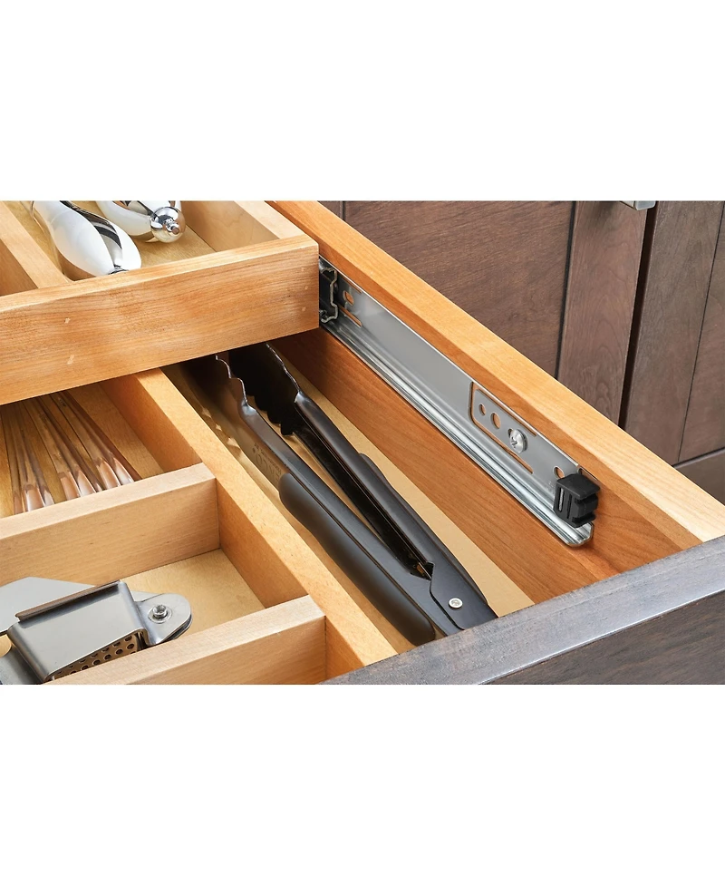 Rev-a-Shelf 21'' Tiered Cutlery Drawer Organizer with Soft-Close, 4WTCD-24HSC-1