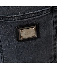 Pre-Owned Dolce & Gabbana Women's Grey Light Washed Slim Fit Jeans