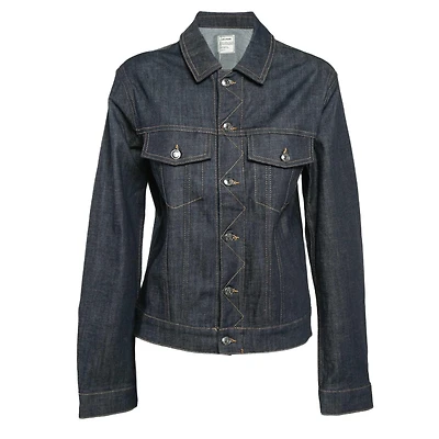 Pre-Owned Zadig & Voltaire Women's Pre-Owned Zadig and Voltaire Blue Denim Button Front Base Brut Jacket