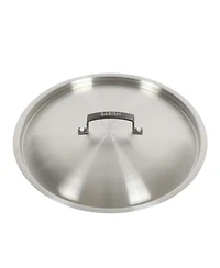 Babish 12-Inch Tri-Ply Stainless Steel Frying Pan with Lid & Black Handle – Professional Grade Skillet for Searing, Sauteing & Even Heat Cookin