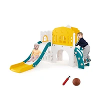 Hongge 9 in 1 Toddler Slide and Activity Playset