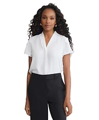 Jones New York Petite Petal-Sleeve Blouse