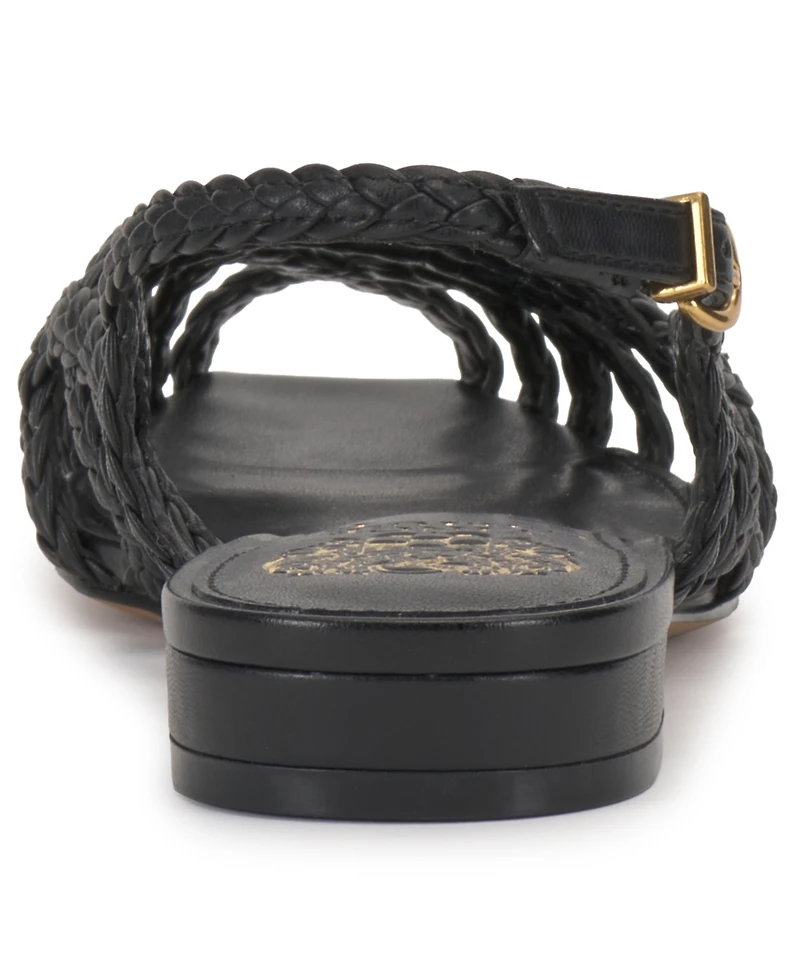 Vince Camuto Women's Stiorra Almond Toe Braided Slingback Flat Sandals