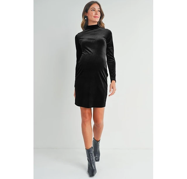 paige lawry long-sleeve velvet mini dress PAIGE Lawry Long-Sleeve Velvet Mini Dress