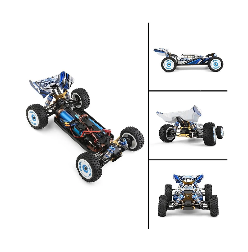 Bruce & Shark 47 Mph High-Speed Rc Racer | 1:12 Scale, 4WD Brushless with Alloy Frame for All Terrain