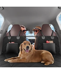 Cozito Dog Car Seat Extender | Hard-Bottom Hammock Bed, Mesh Window, 350 lb Support