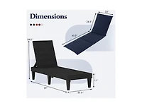 3-Position Adjustable Patio Chair with Comfortable Cushion