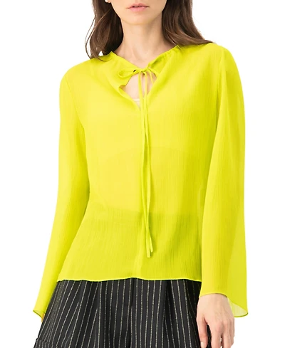 Ivonne Women's Long Sleeve V-Neck Tunic Tops