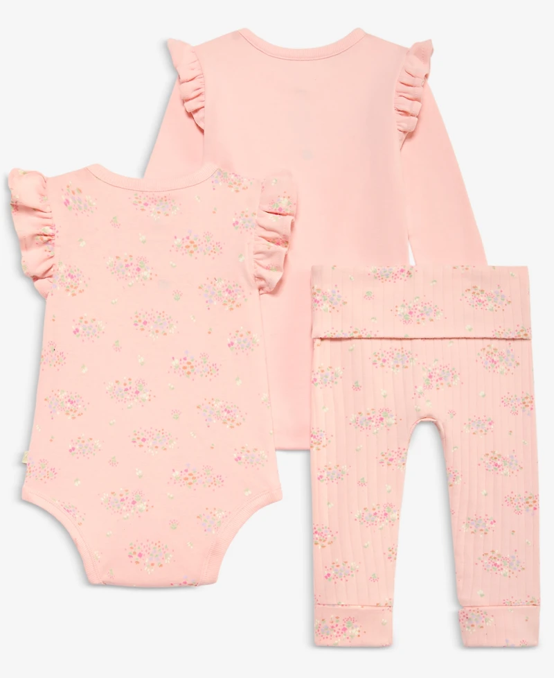 First Impressions Baby Girls' The Garden Three-Piece Set, Macy's Exclusive