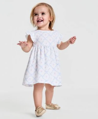 First Impressions Baby Girls Floral Print Dress Soft Sole Metallic Ballet Flats Macys Exclusive