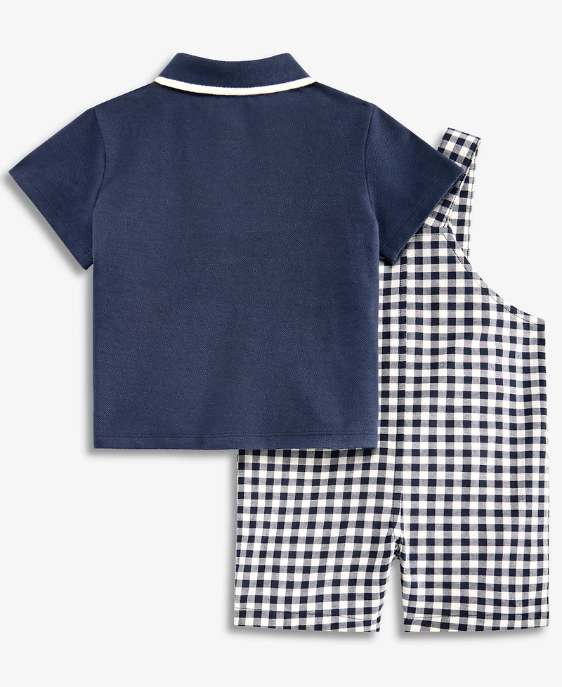 First Impressions Baby Boys' Polo Shirt & Shortall, 2-Piece Set, Macy's Exclusive