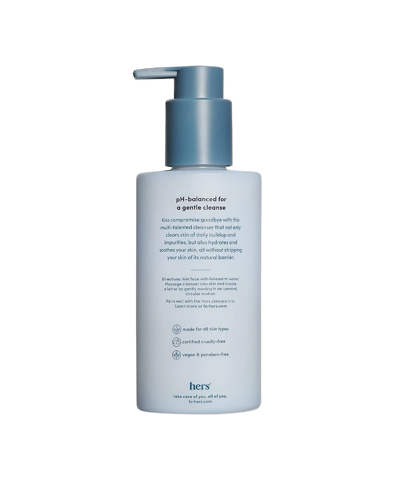 Hims & Hers Clear Waters Hydrating Cleanser - Face Wash Made for All Skin Types -Contains Hyaluronic Acid, Squalane, and Green Tea Extract