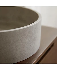 Tikamoon Gina Black Terrazzo round washbasin