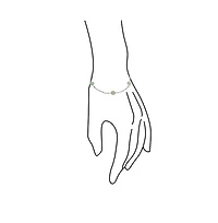 Bling Jewelry Delicate Jade Bead Ball Tin Cup Bracelet .925 Sterling Silver