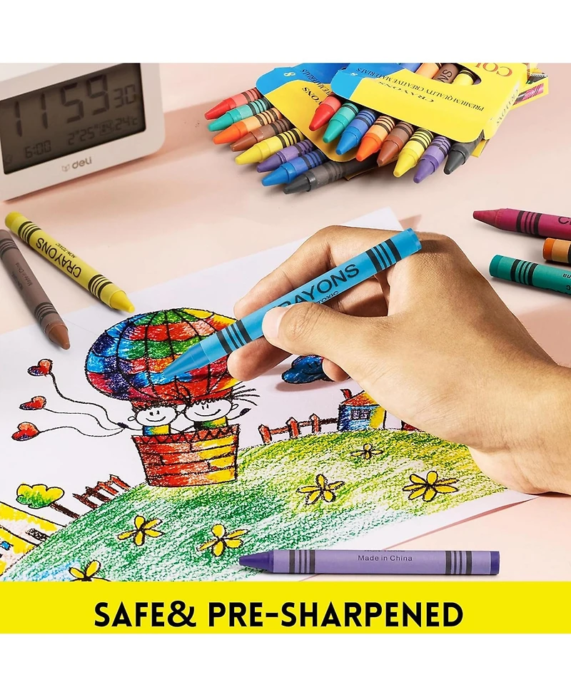 Htutwoo 12 Colors Oil Pastels, Soft Oil Pastels, Box of Crayons, Art Supplies for Artists, Beginners, Students, Teachers