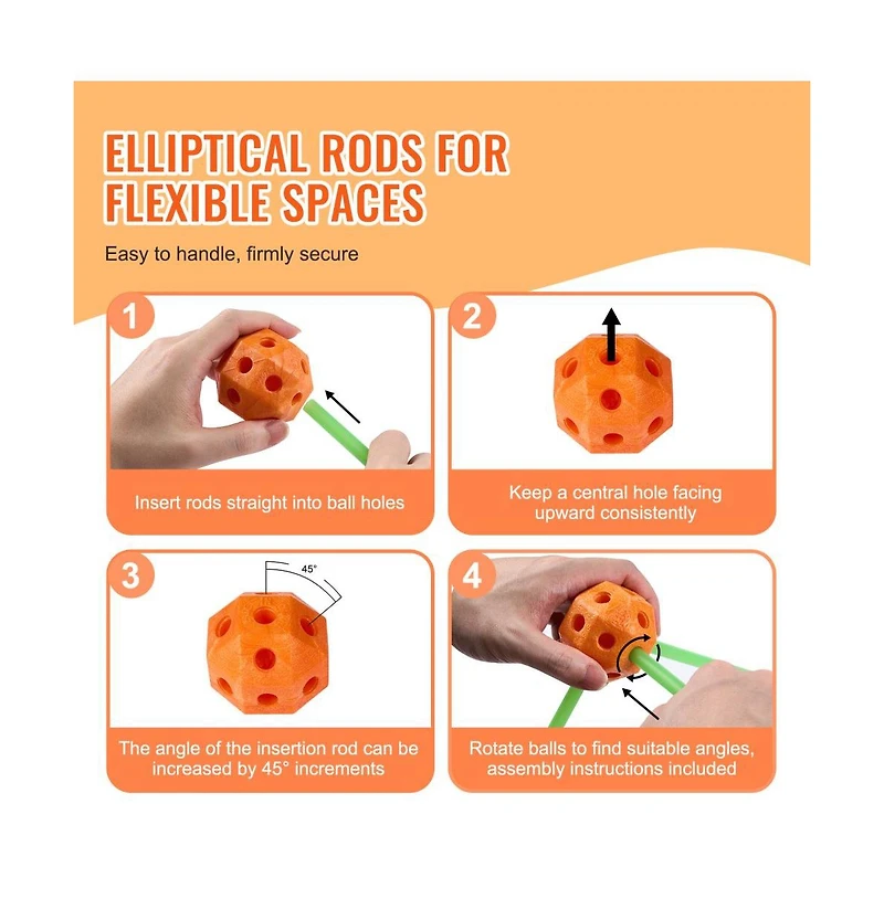 Slickblue 140PCS Glow Fort Building Kit for Kids Stem Construction Set