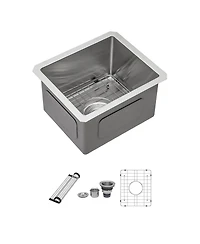 flynama 13x15x9inch Undermount Kitchen Sink Stainless Steel Single Bowl 16 Gauge Deep Basin