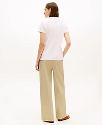 Tommy Hilfiger Women's Classic Pique Printed Short-Sleeve Polo Top