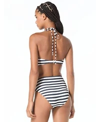 Michael Kors Womens Bandeau Neck Top High Waist Bottoms