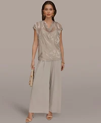 Donna Karan New York Women's Cowl Neck Top