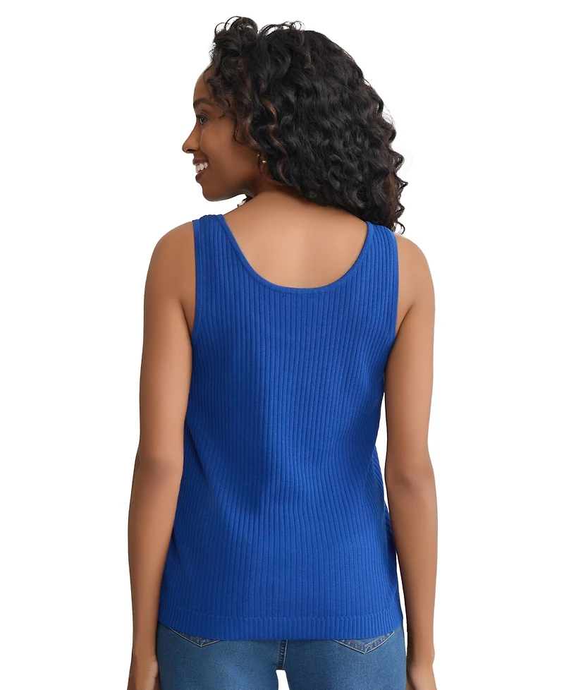 Jones New York Women's Scoop Neck Tank Top