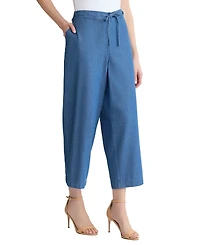 Jones New York Women's Wide Leg Scallop Hem Pants