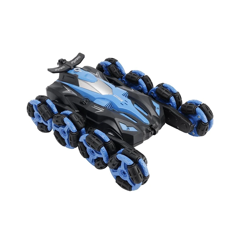 Bruce & Shark 8WD Gesture Control Rc Stunt Car with 360° Spins, Drifting, Fog Light Effects