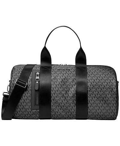 Michael Kors Men's Gunmetal Hardware Gym Duffle Bag