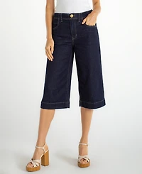 Liverpool Los Angeles Women's Denim Sailing Wide-Leg Capri Jeans