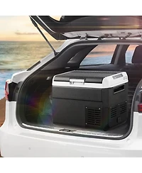 Mecale 31.7QT/30L 12 Volt Car Refrigerator, Portable Electric Cooler, -4 68 Adjustable Temperature, 12/24V Dc and 100-240V Ac