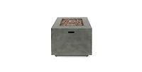 Flynama Square Iron Fire Pit-50 000 Btu