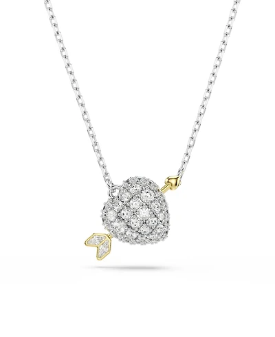 Swarovski Mixed Cuts, Heart, White, Mixed Metal Finish Idyllia Pendant Necklaces