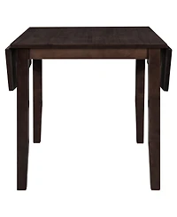 Simplie Fun Wood Drop Leaf Breakfast Nook Dining Set, 2 Chairs