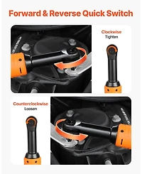 Mecale Cordless Ratchet Wrench Set, 3/8" Drive, 240 Rpm, 33 ft-lbs Torque, 2 Batteries, Charger, Sockets, Adapter, Extension Bar