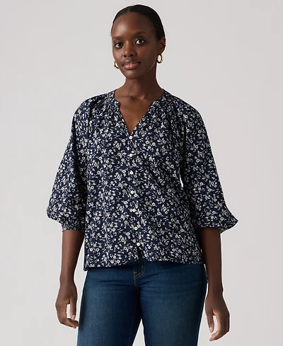 Levi's Juniors' Phoebe V-Neck Blouse